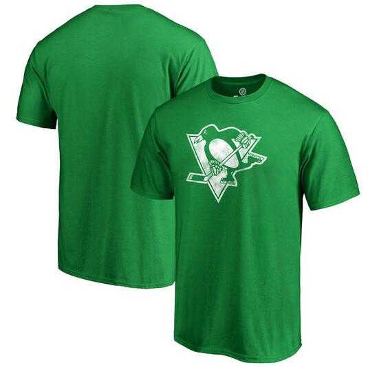 Men's Pittsburgh Penguins Fanatics Branded St. Patrick's Day White Logo T-Shirt Kelly Green FengYun,We sell and wholesale Men's Pittsburgh Penguins Fanatics Branded St. Patrick's Day White Logo T-Shirt Kelly Green FengYun on line form chian!